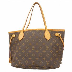 Louis Vuitton Monogram Neverfull MM Tote Bag M40155 Brown Women's